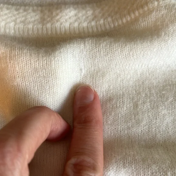 Vintage 1950s 1960s Vintage Cardigan with Pink Floral Design - Kids Child - Picture 10 of 10